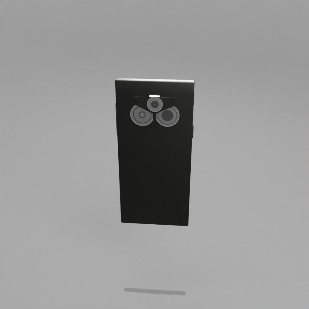 Low poly smartphone phone Low-poly 3D model_1