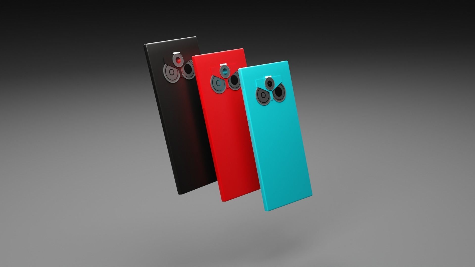 Low poly smartphone phone Low-poly 3D model_2