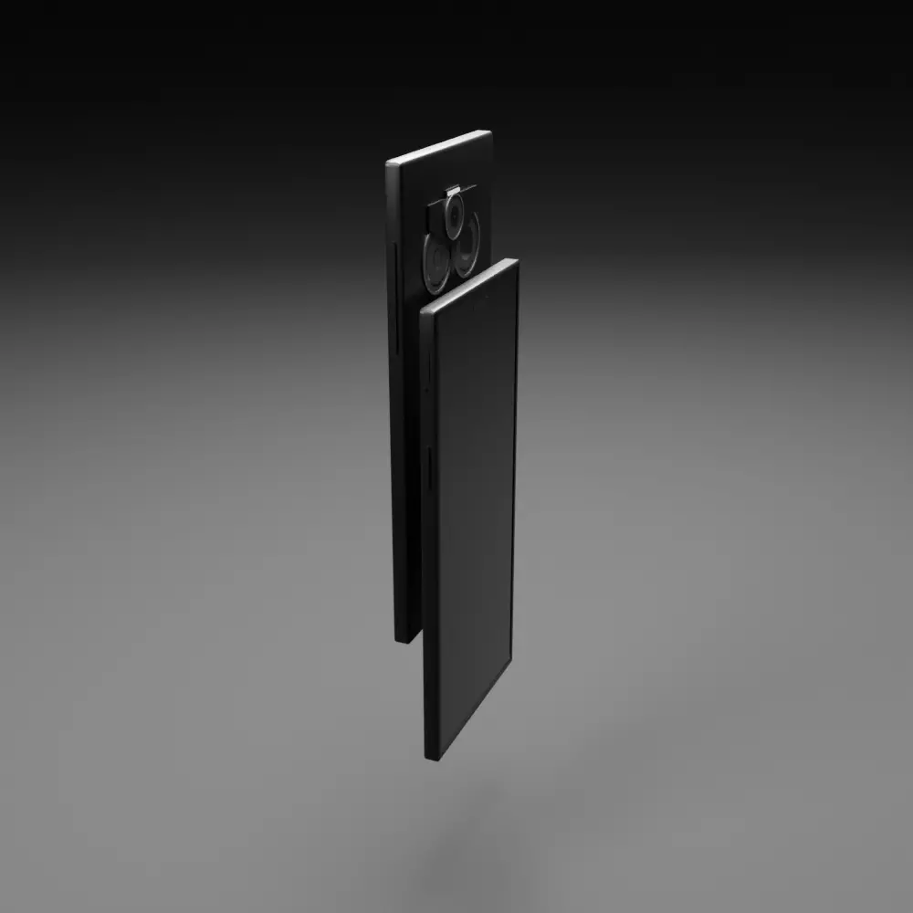 Low poly smartphone phone Low-poly 3D model_0