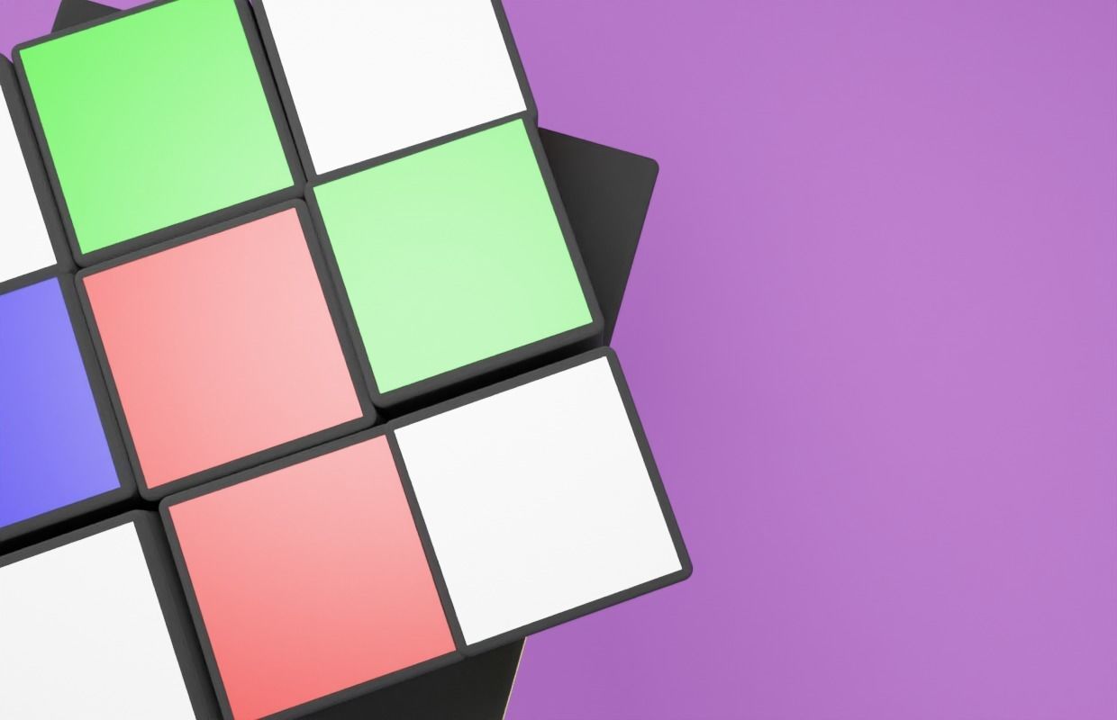  Rubik cube Free low-poly 3D model_8