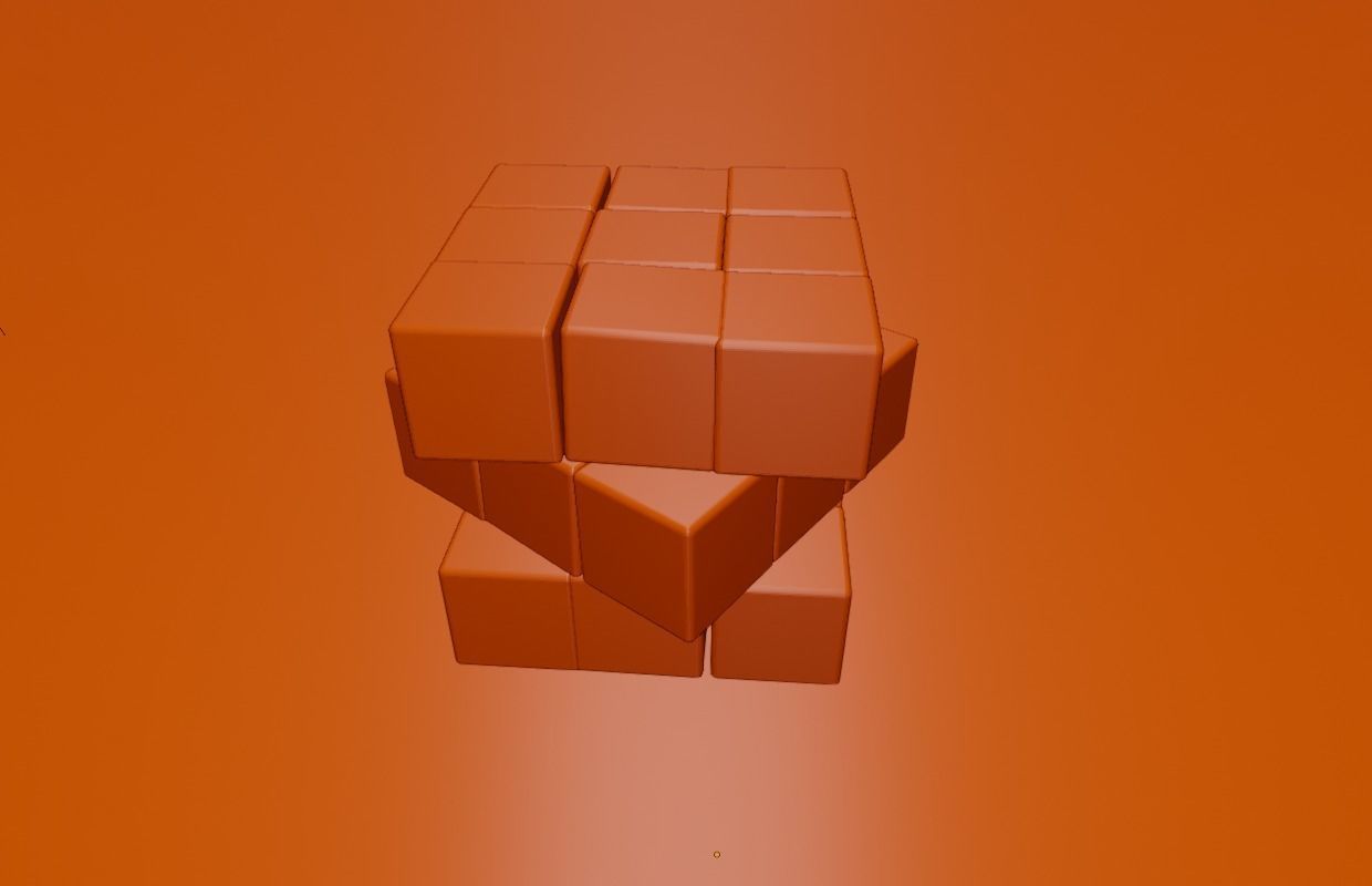  Rubik cube Free low-poly 3D model_12