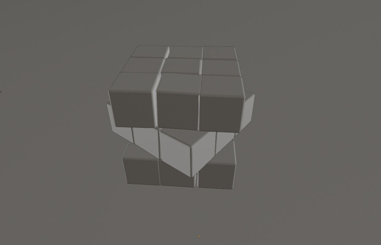  Rubik cube Free low-poly 3D model_9