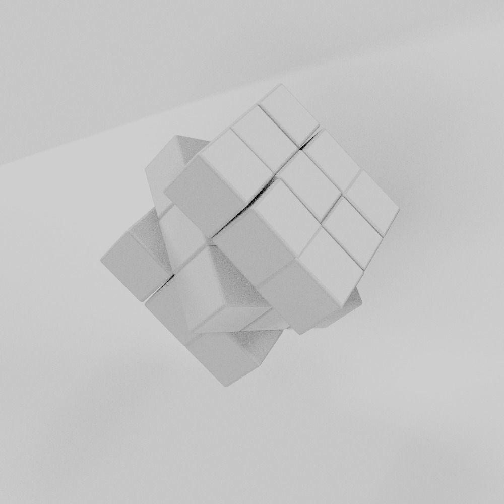  Rubik cube Free low-poly 3D model_5