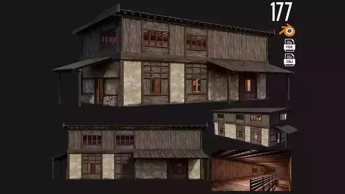 Old Building 4K Textures GameReady 177