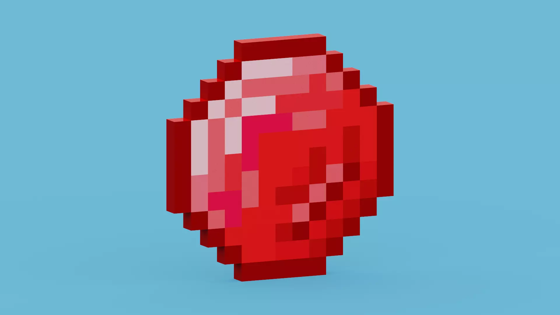 Minecraft Ruby Low-poly 3D model_0