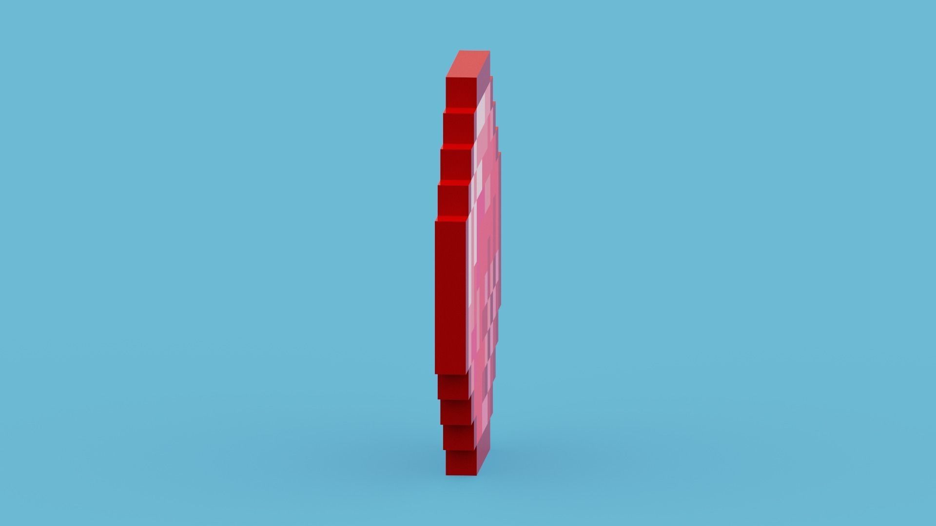 Minecraft Ruby Low-poly 3D model_8