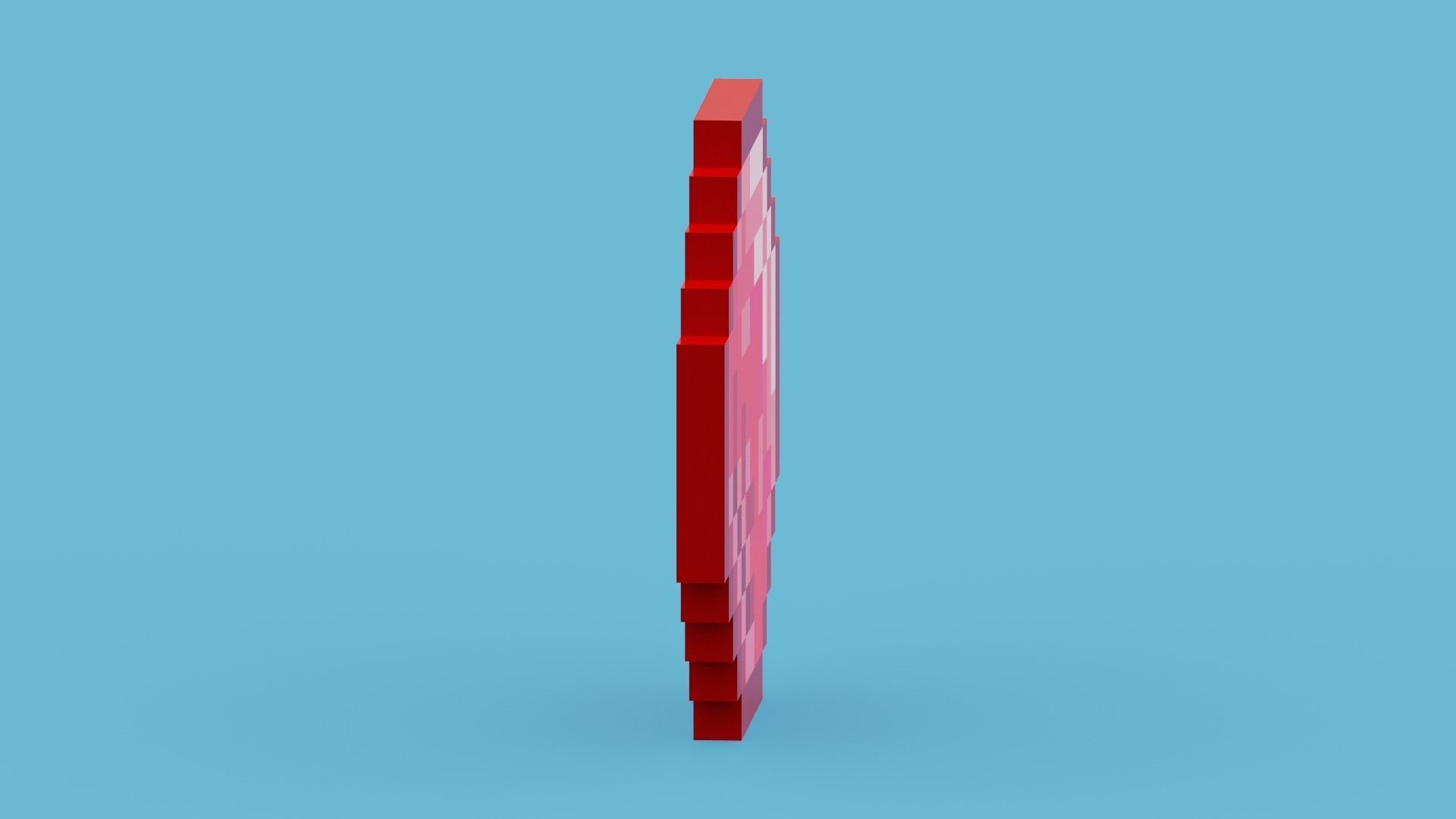 Minecraft Ruby Low-poly 3D model_2