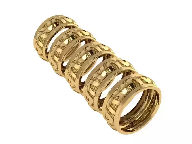 Ring431 four gold rings