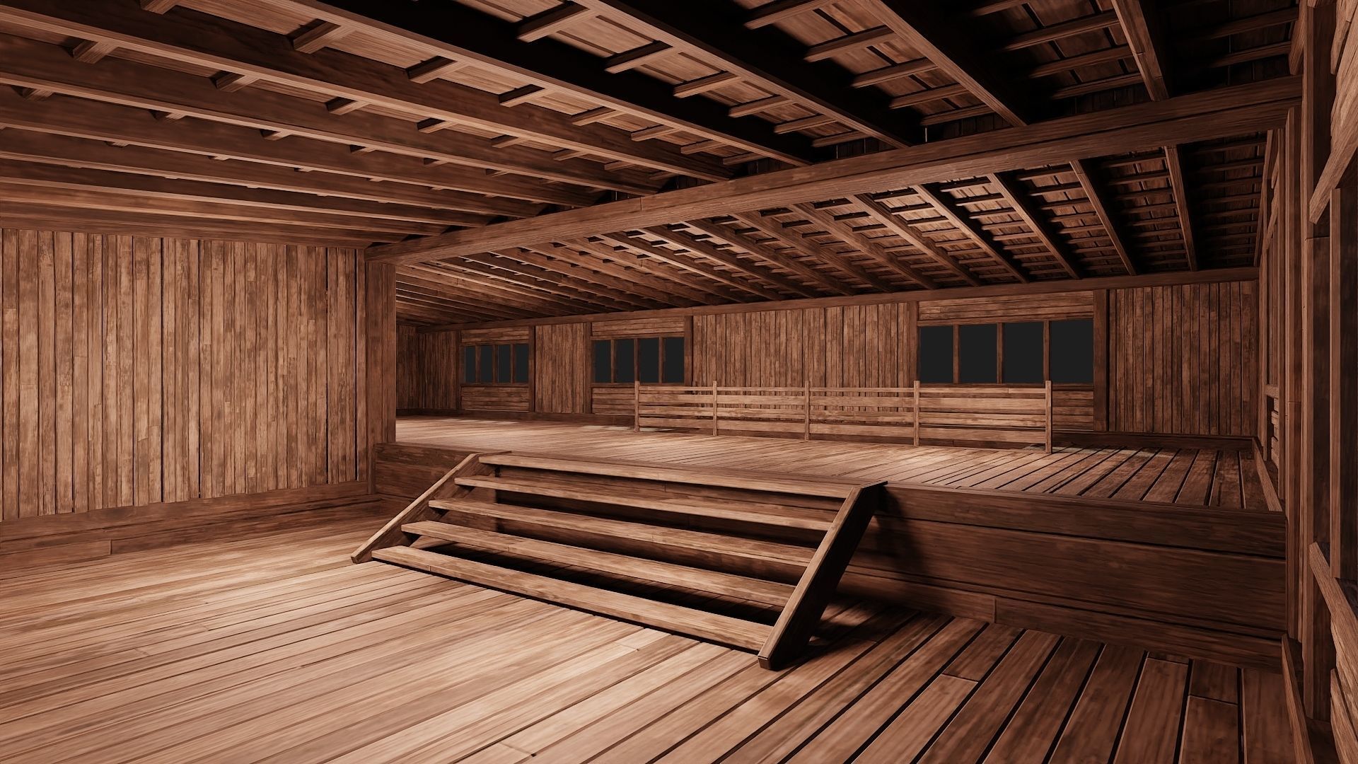 4 Old Buildings Pack 4K Textures GameReady 177 to 180 Low-poly 3D model_21