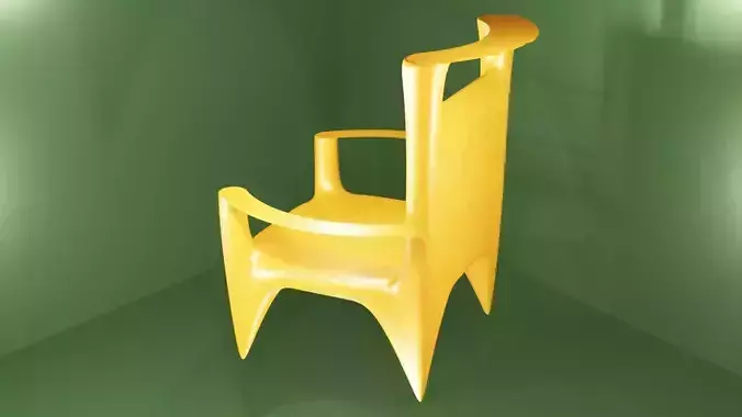 wood Color Plastic Chair by Zeeg