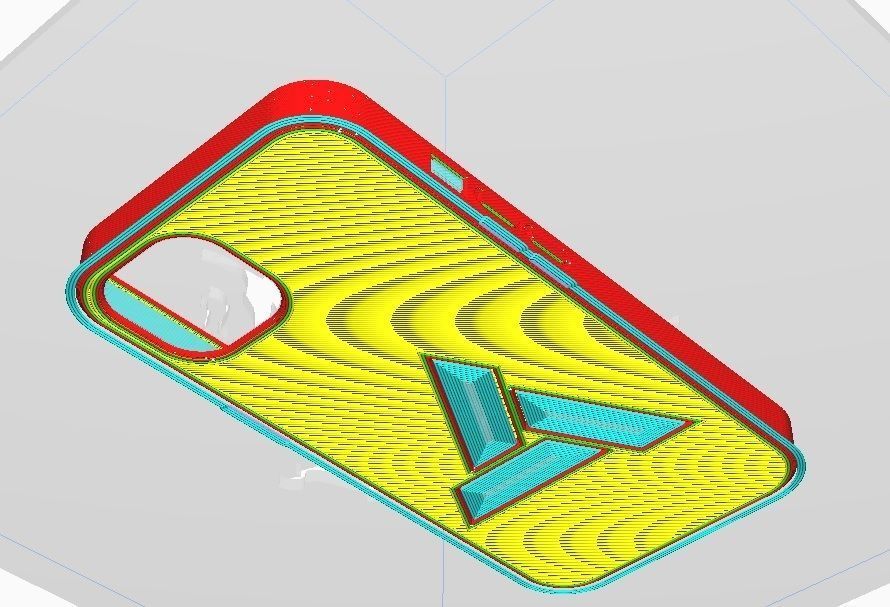 iphone13 phone case with abstergo logo 3D print model_1