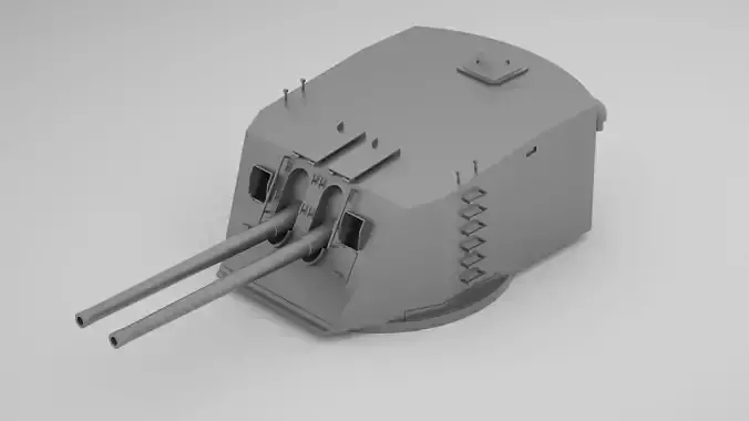 139mm 138mm  50 Mle 1934 Model 1934 3D model