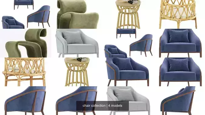 chair collection velvet lounge