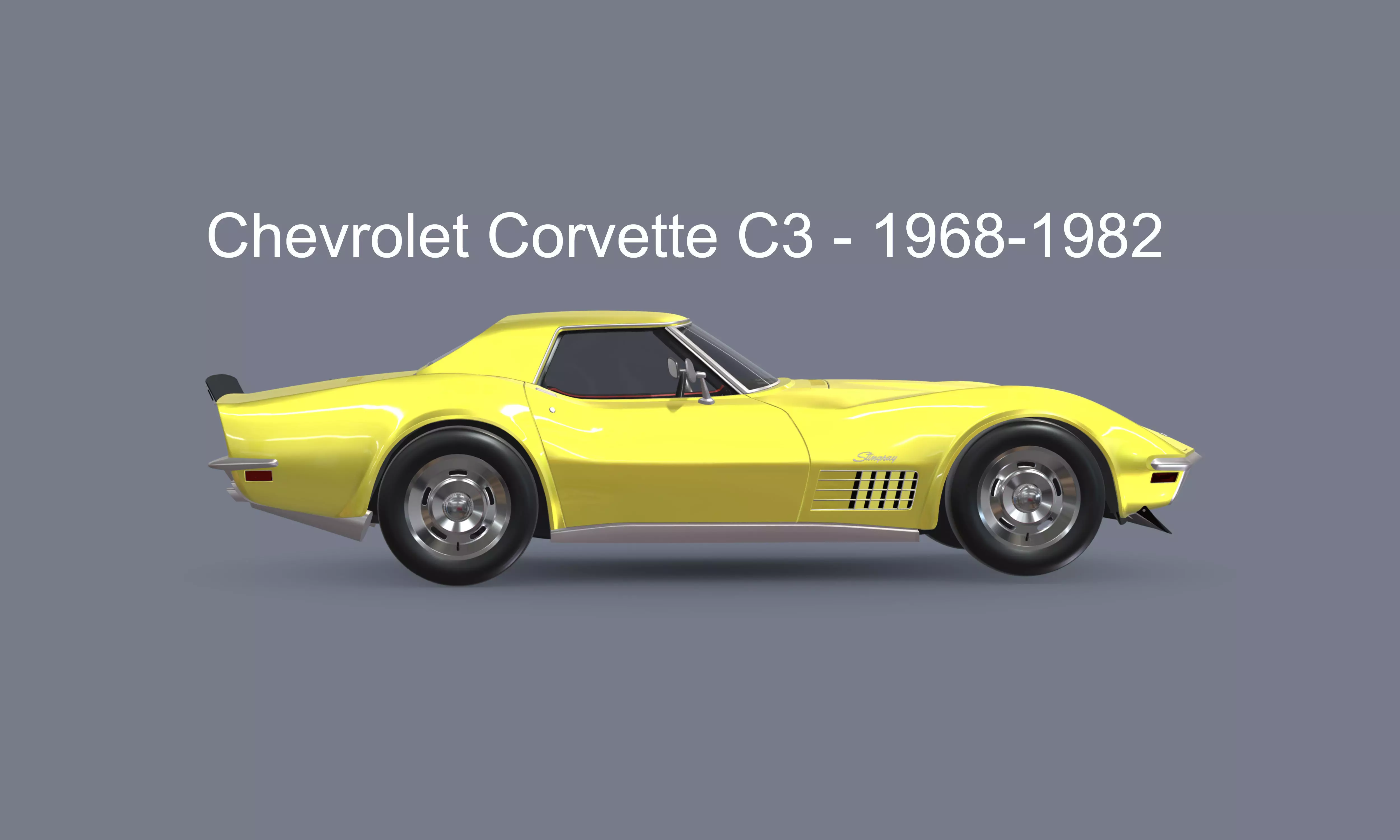 Chevrolet Corvette C3 Stingray - 1968-1982 3D model