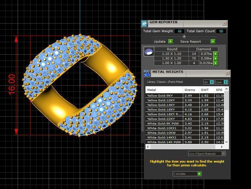 Cuban link 16mm 3D model_3