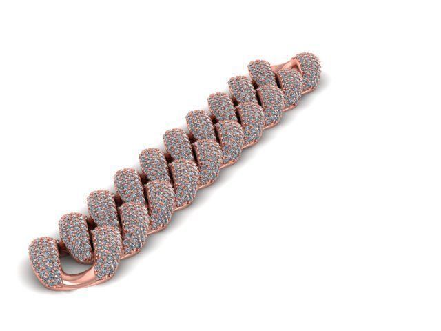 Cuban link 16mm 3D model_2