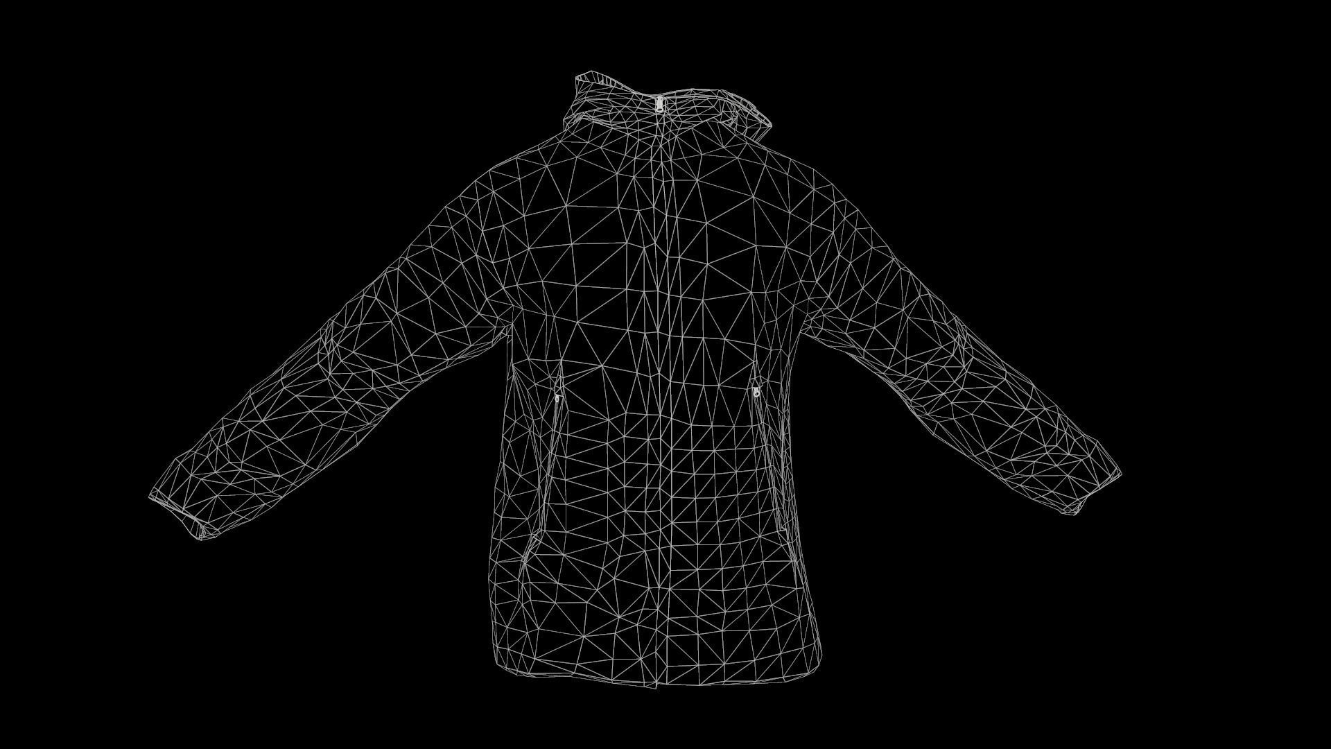 jacket Low-poly 3D model_8