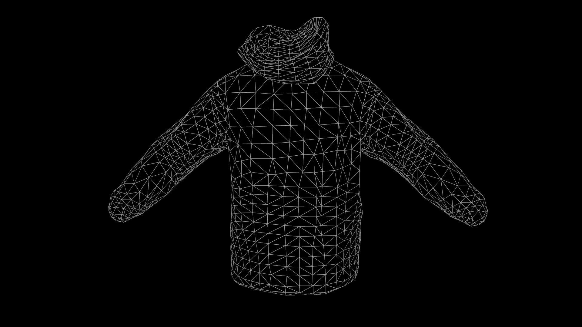 jacket Low-poly 3D model_10