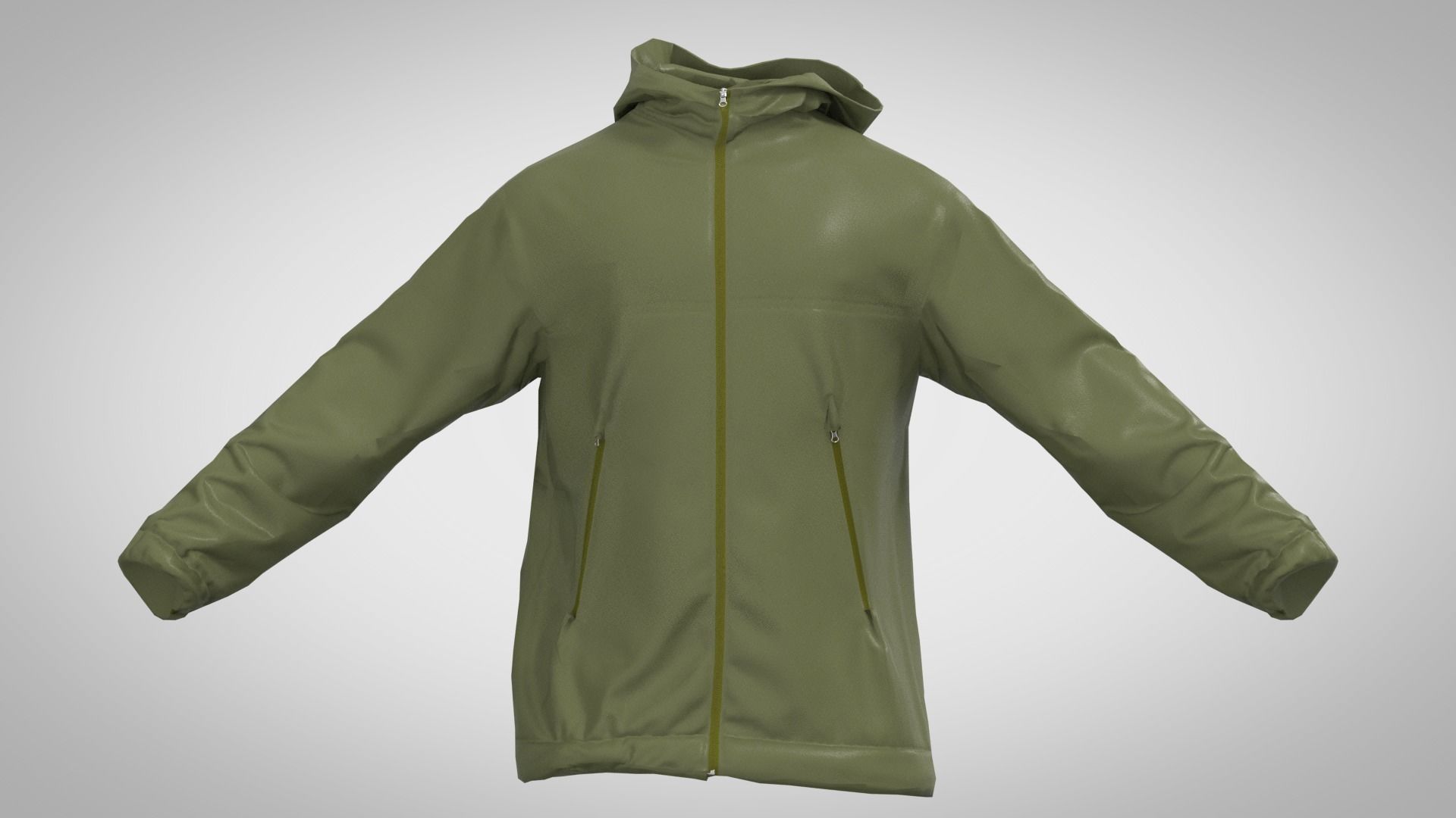 jacket Low-poly 3D model_2