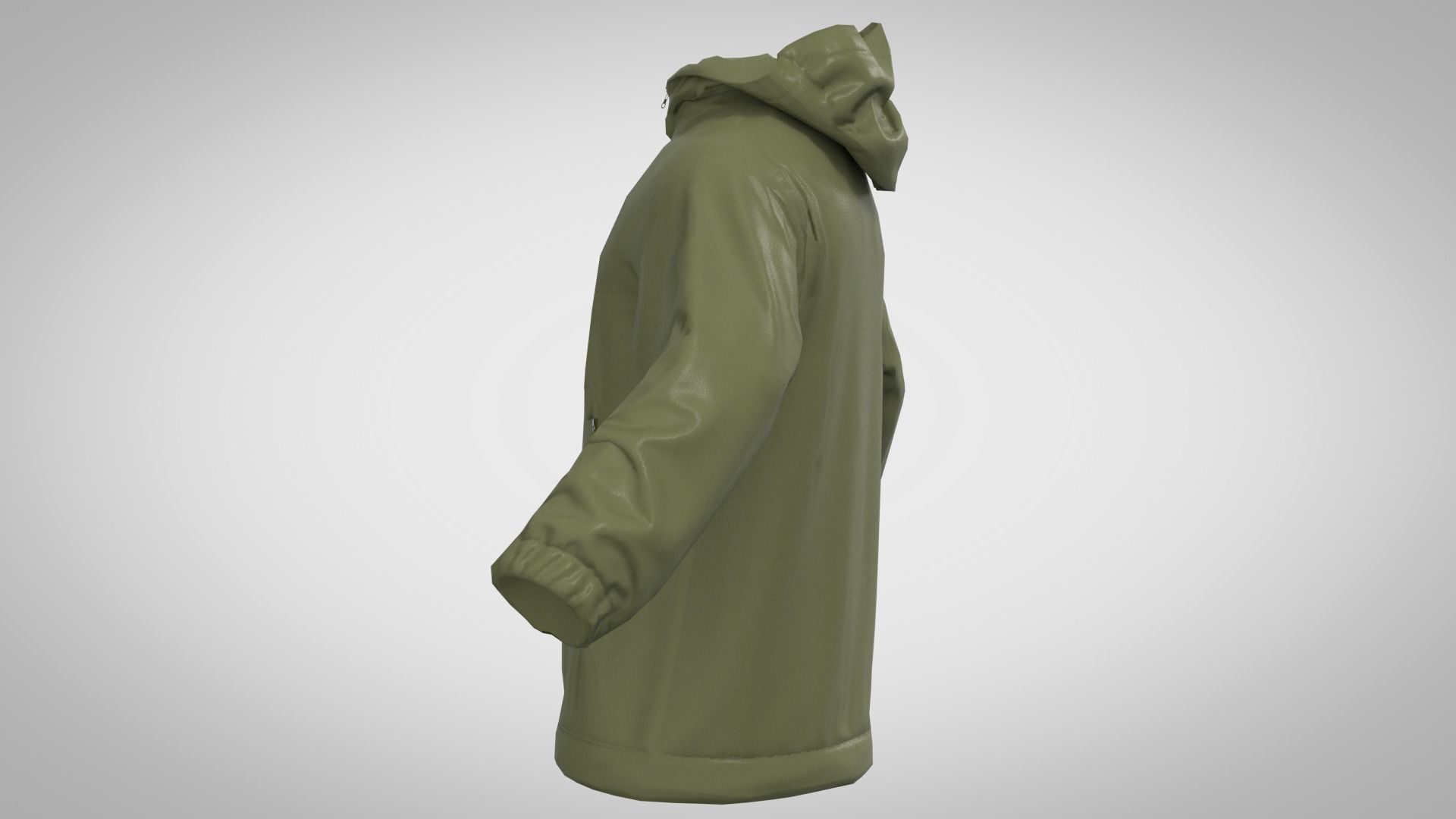 jacket Low-poly 3D model_4
