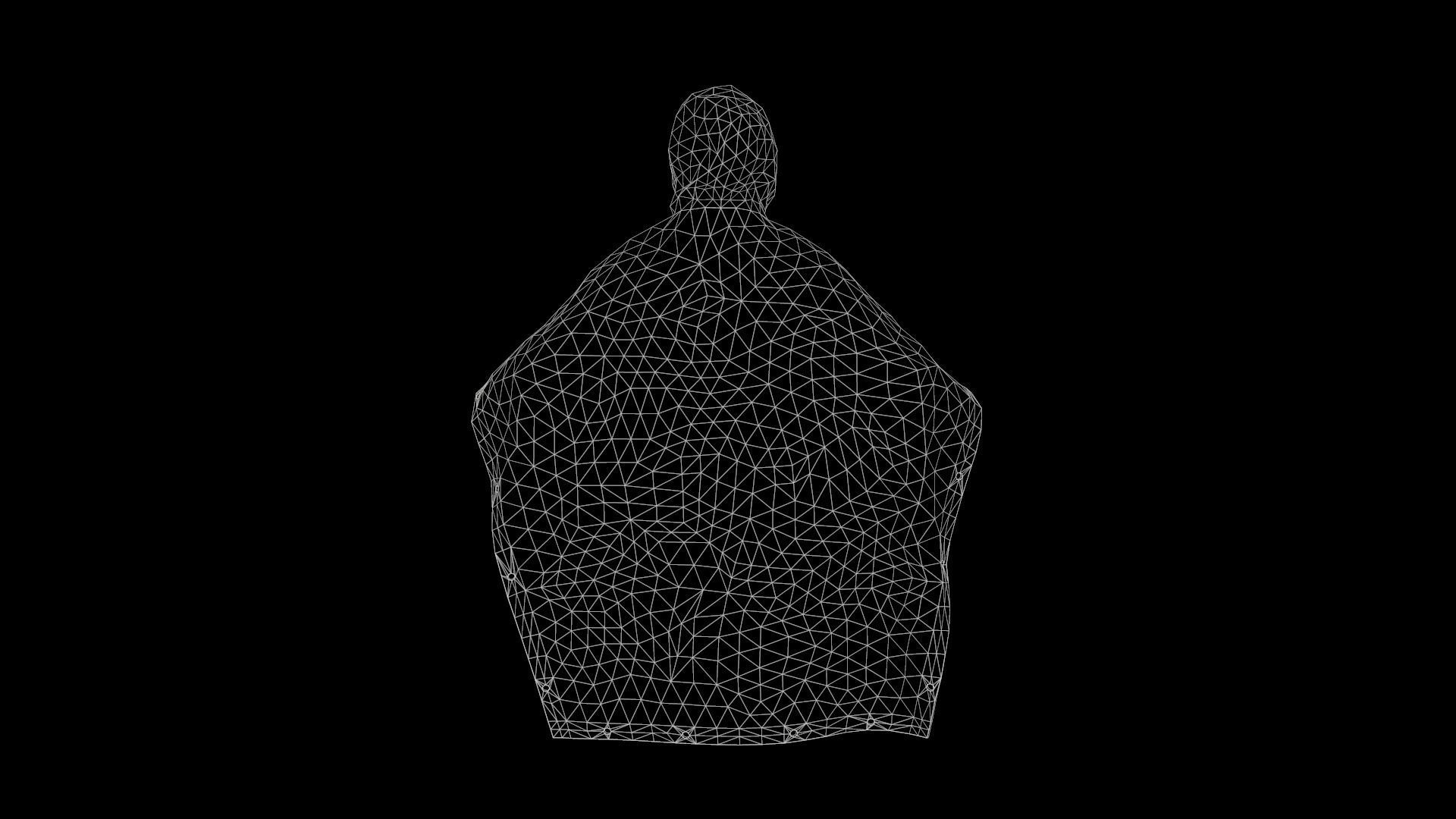 cloak rain poncho Low-poly 3D model_8
