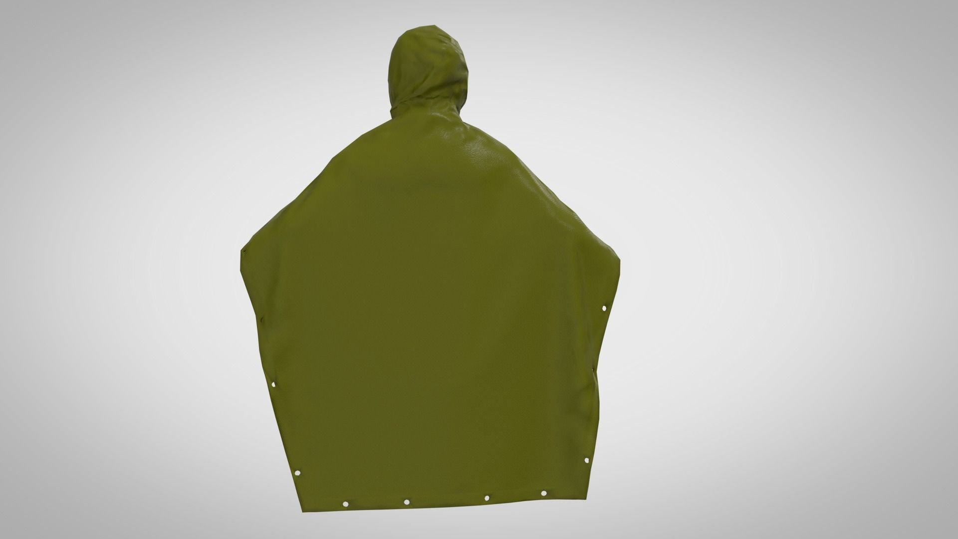 cloak rain poncho Low-poly 3D model_4