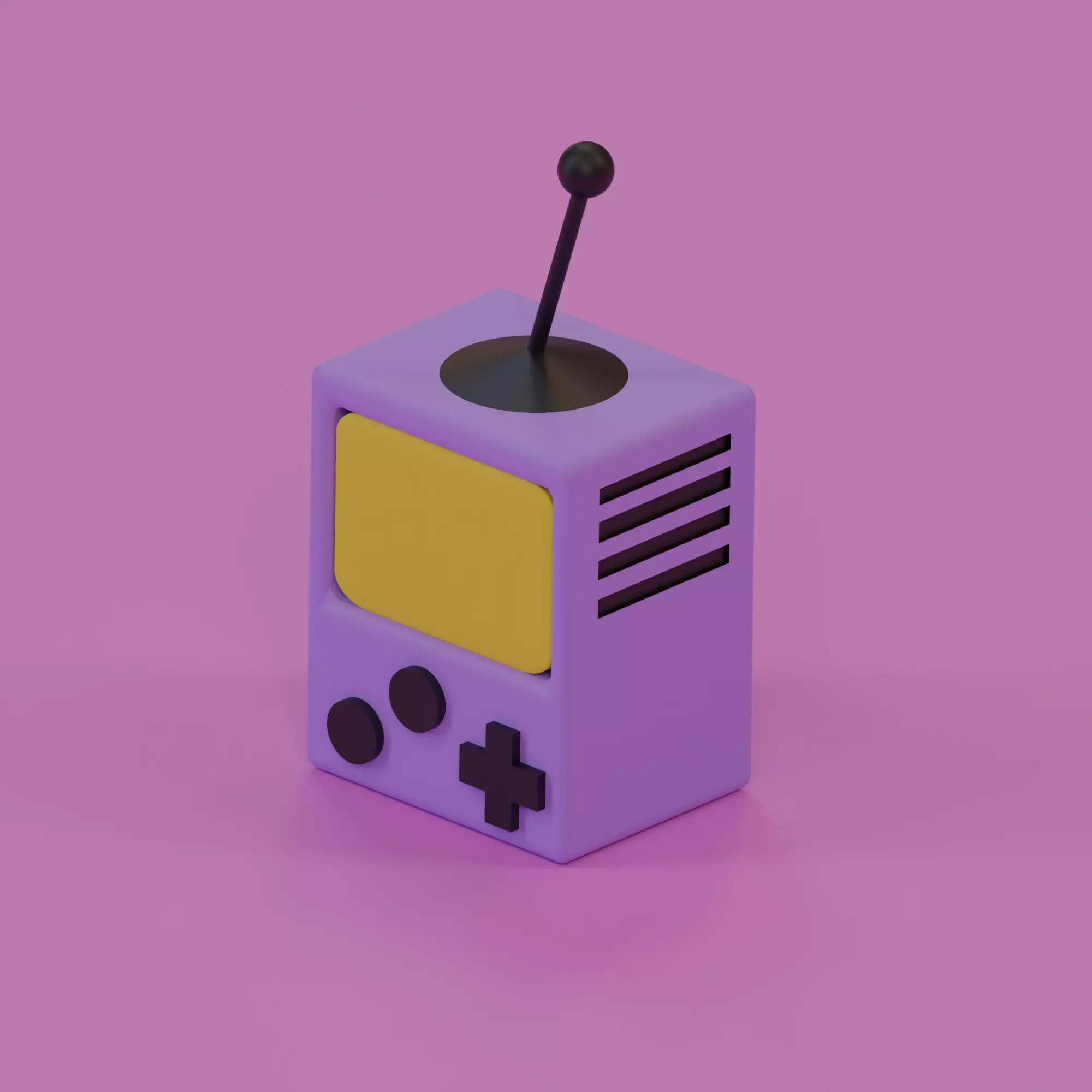 Game console 3D print model_0