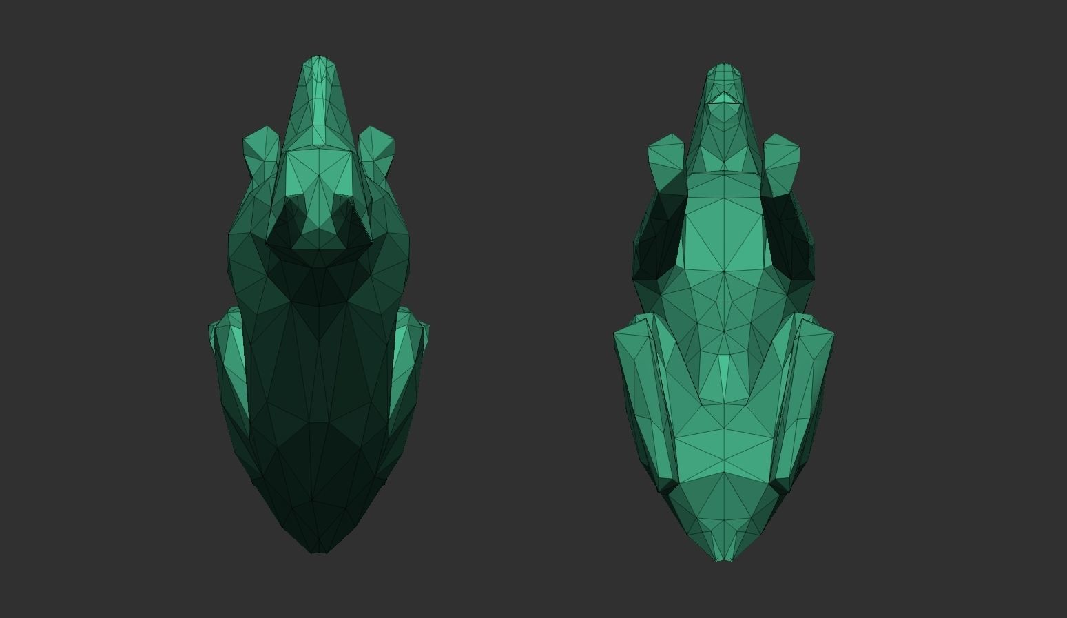 Doberman Pinscher Low Poly 3D print model_11