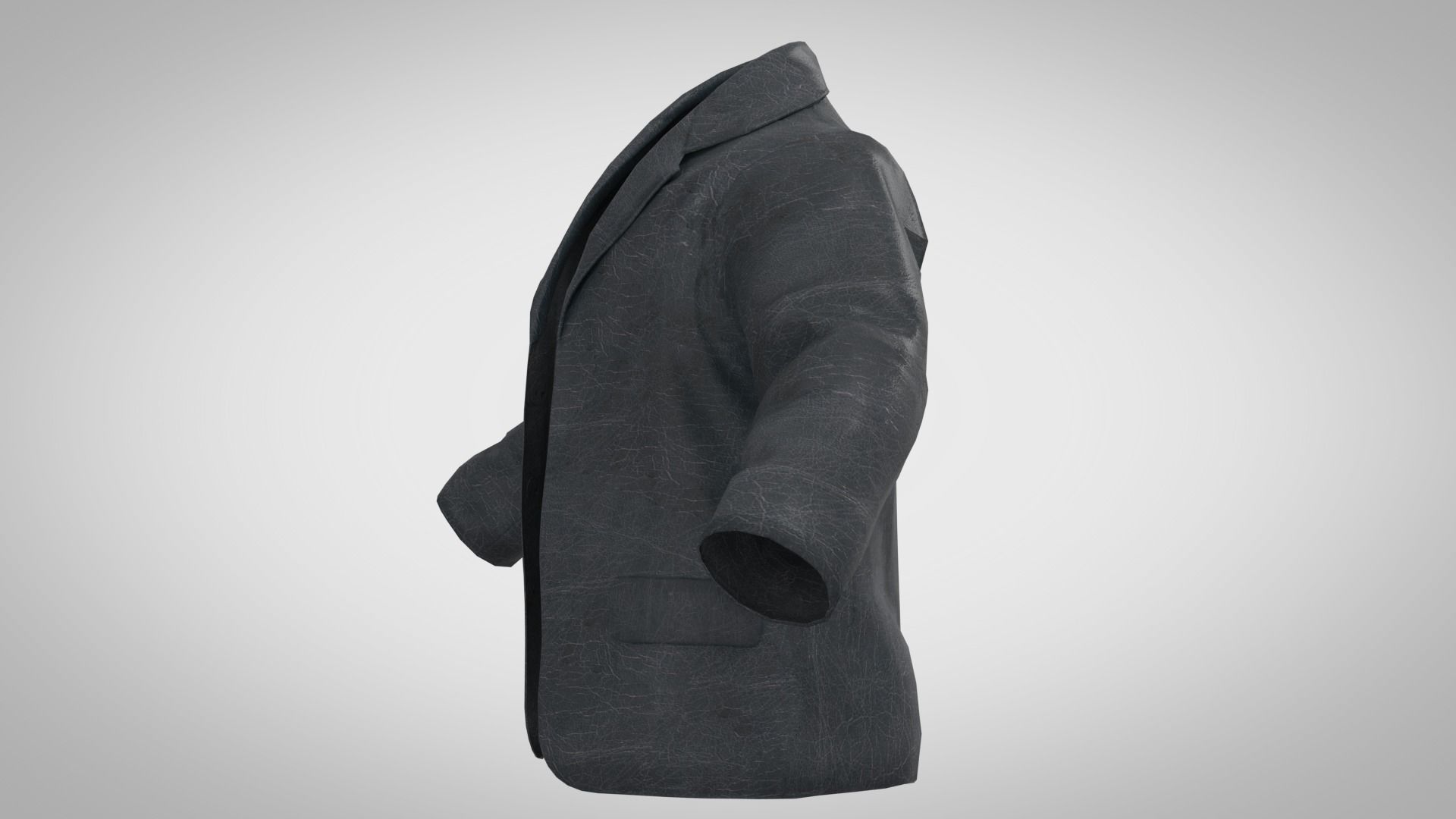 cowboy jacket Low-poly 3D model_3