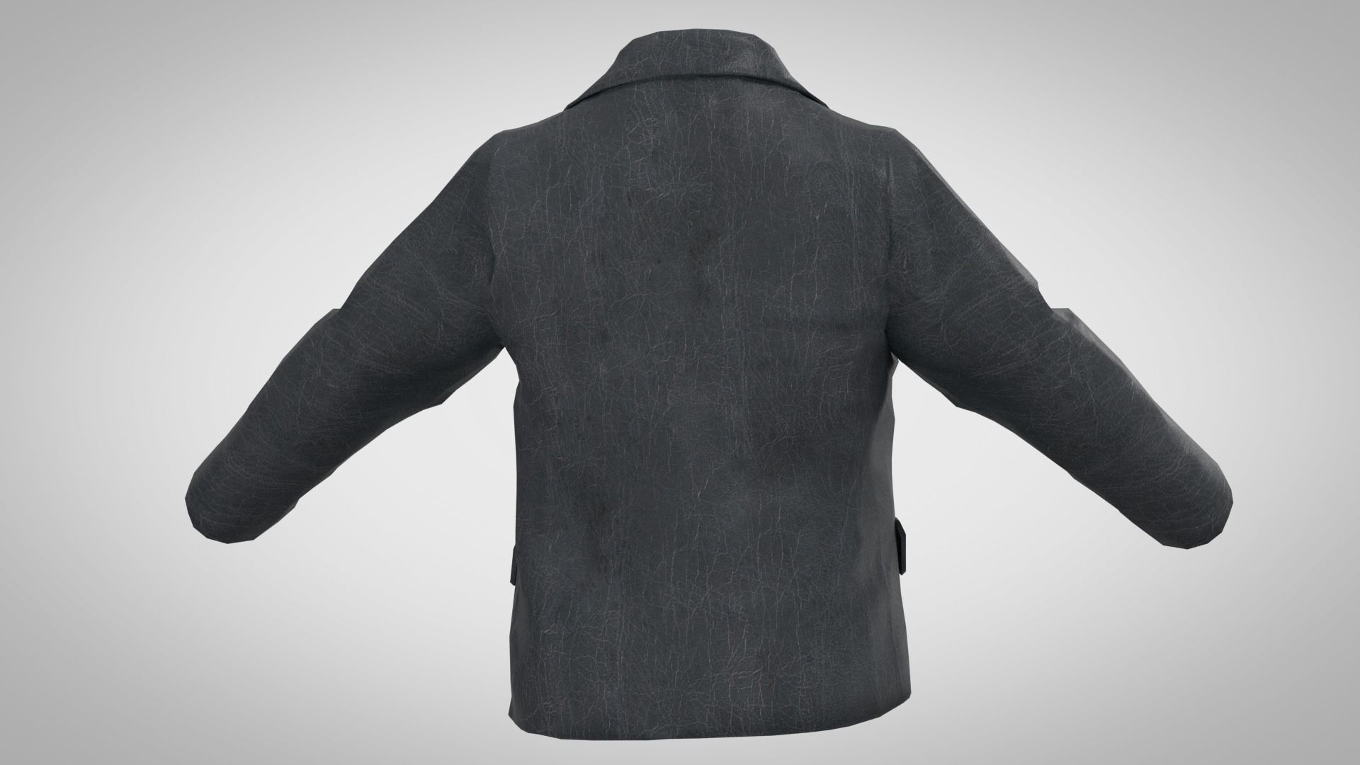 cowboy jacket Low-poly 3D model_5