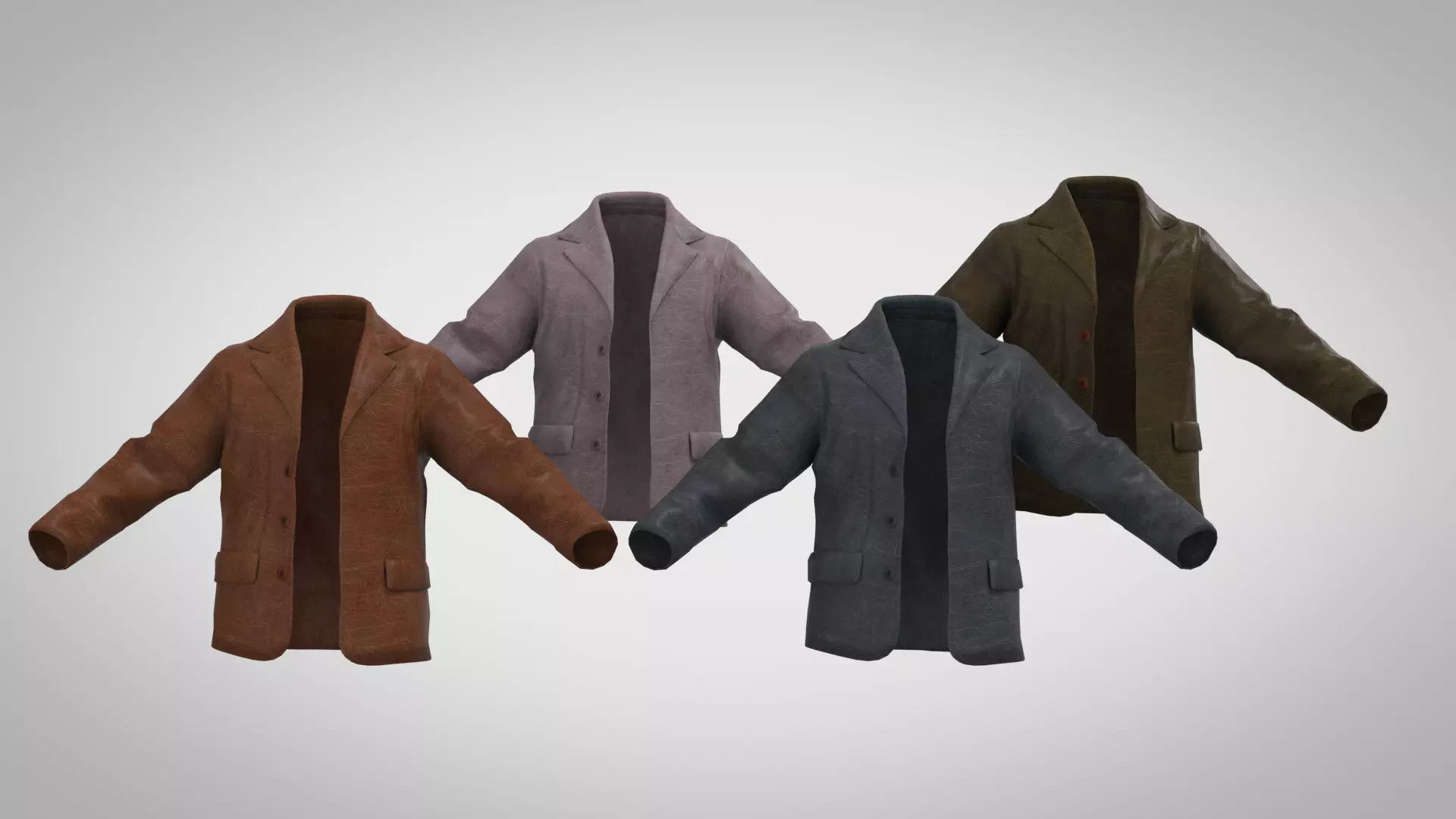 cowboy jacket Low-poly 3D model_0
