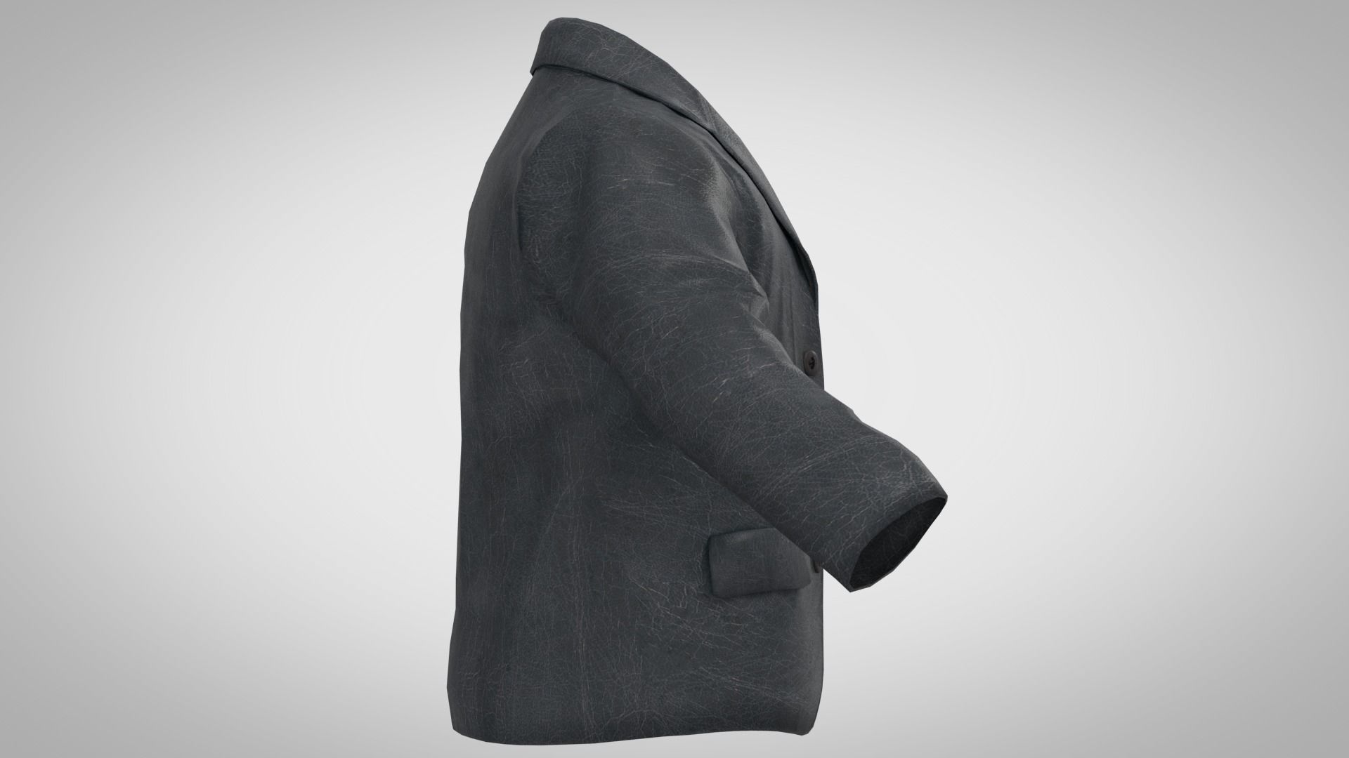 cowboy jacket Low-poly 3D model_6