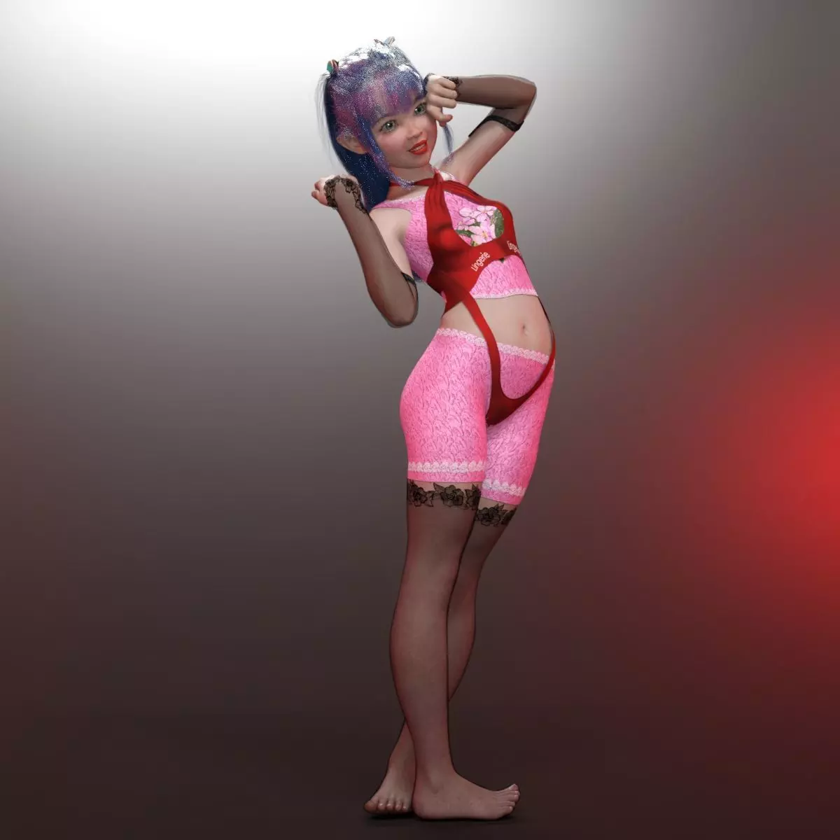 Nanami Genji Anime Charachter For Genesis 8 Female Free 3D model