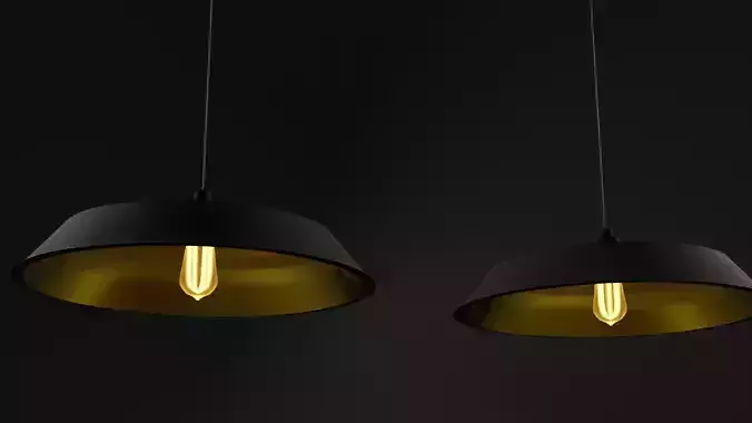 Industrial ceiling Lamp - 2k textures