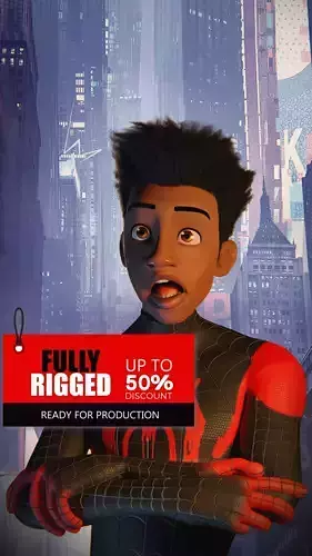 Miles Morales - From Spider Into To The Spider verse 3D model
