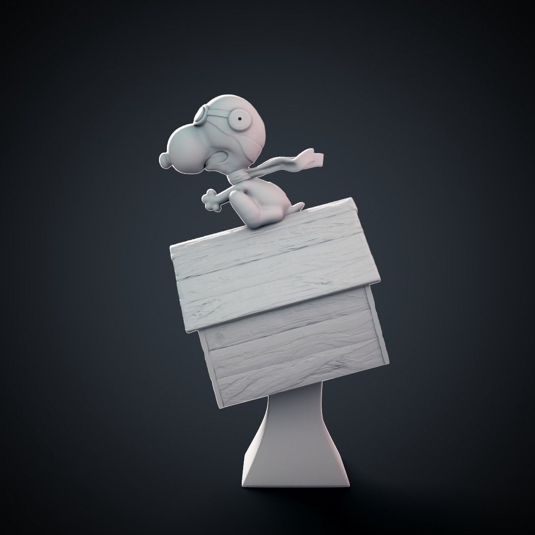 Snoopy - 3D print model cartoon character 3D print model_1