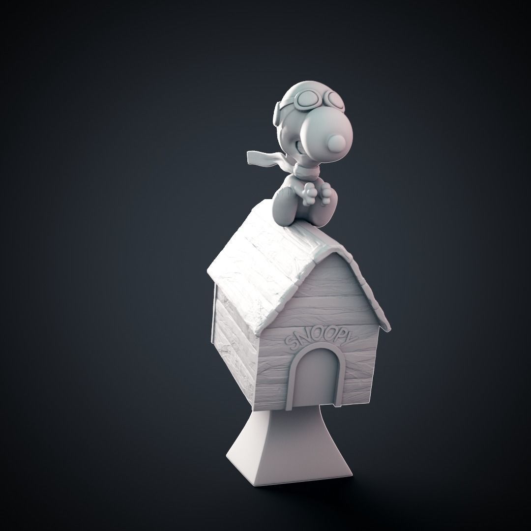 Snoopy - 3D print model cartoon character 3D print model_8