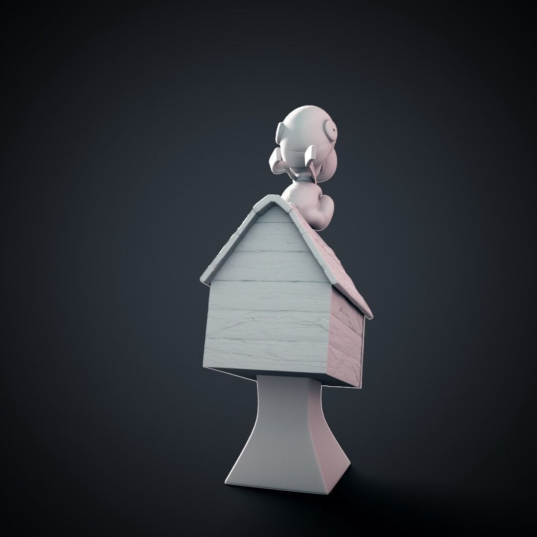 Snoopy - 3D print model cartoon character 3D print model_4