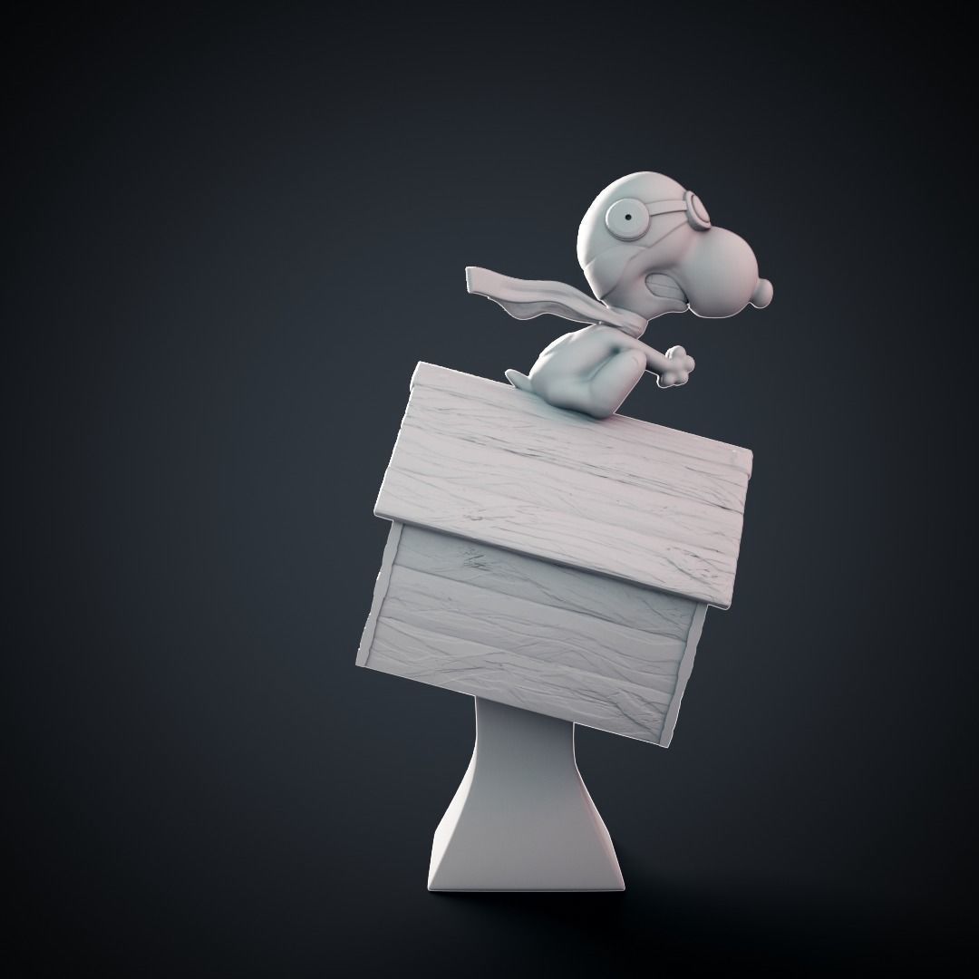 Snoopy - 3D print model cartoon character 3D print model_6
