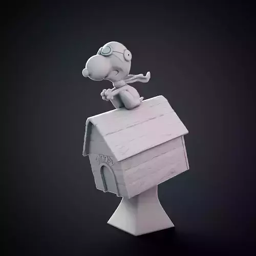 Snoopy - 3D print model cartoon character 3D print model