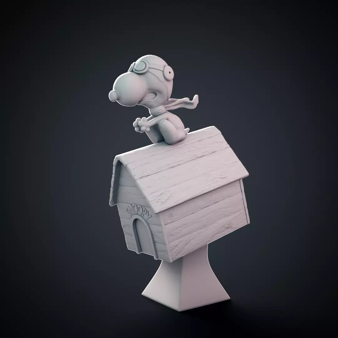Snoopy - 3D print model cartoon character 3D print model_0