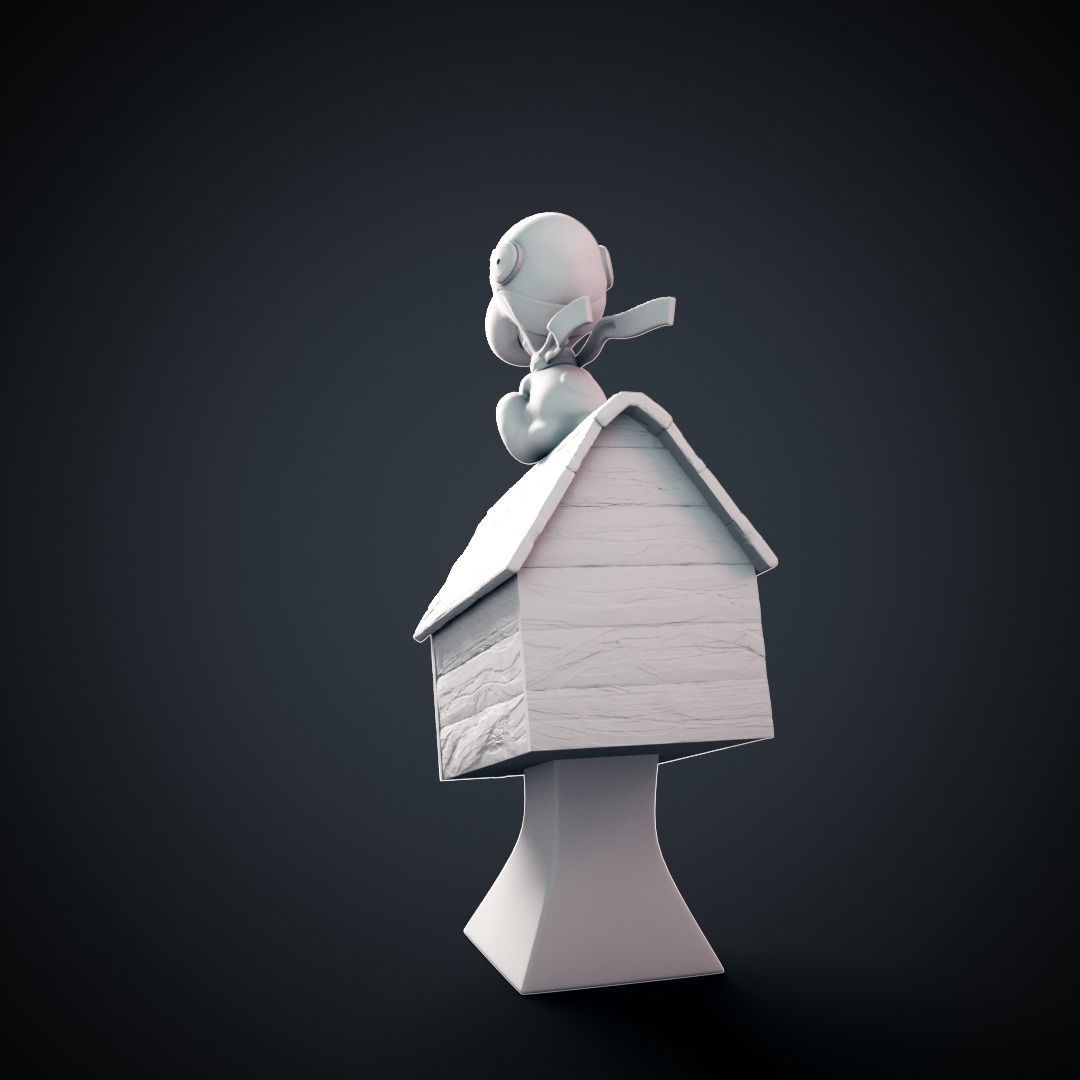 Snoopy - 3D print model cartoon character 3D print model_3