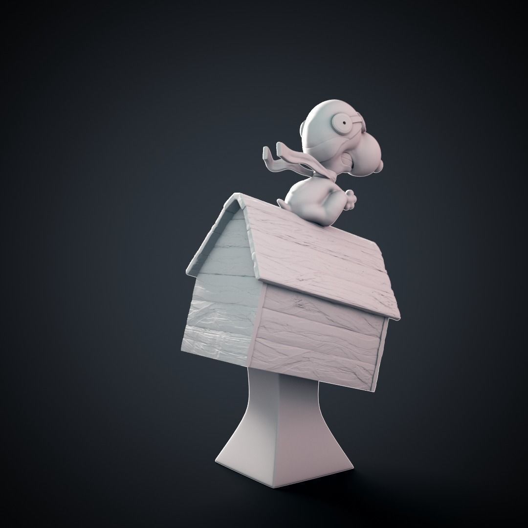 Snoopy - 3D print model cartoon character 3D print model_5