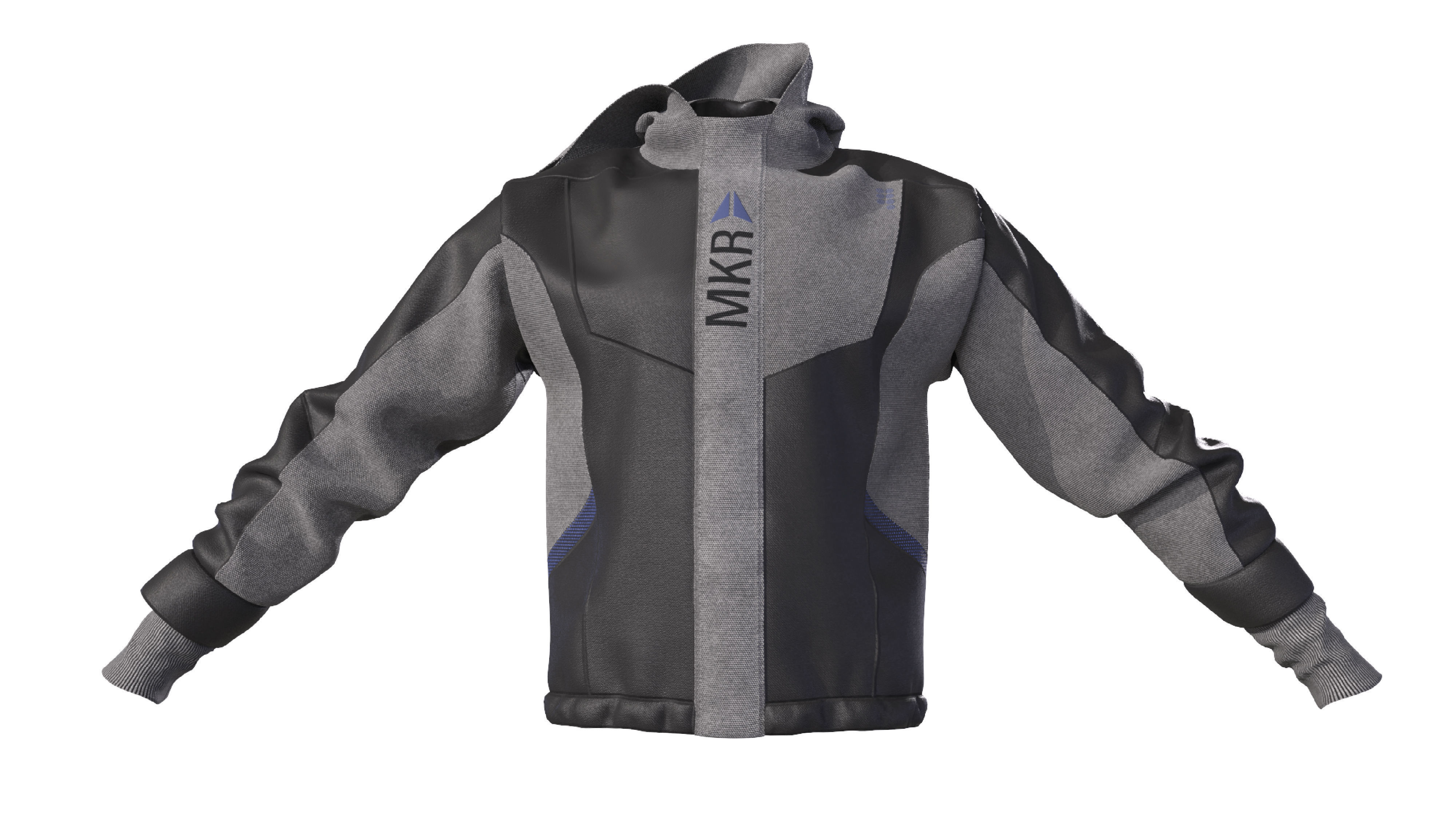 3d male jacket outfit clothes 3D model_3