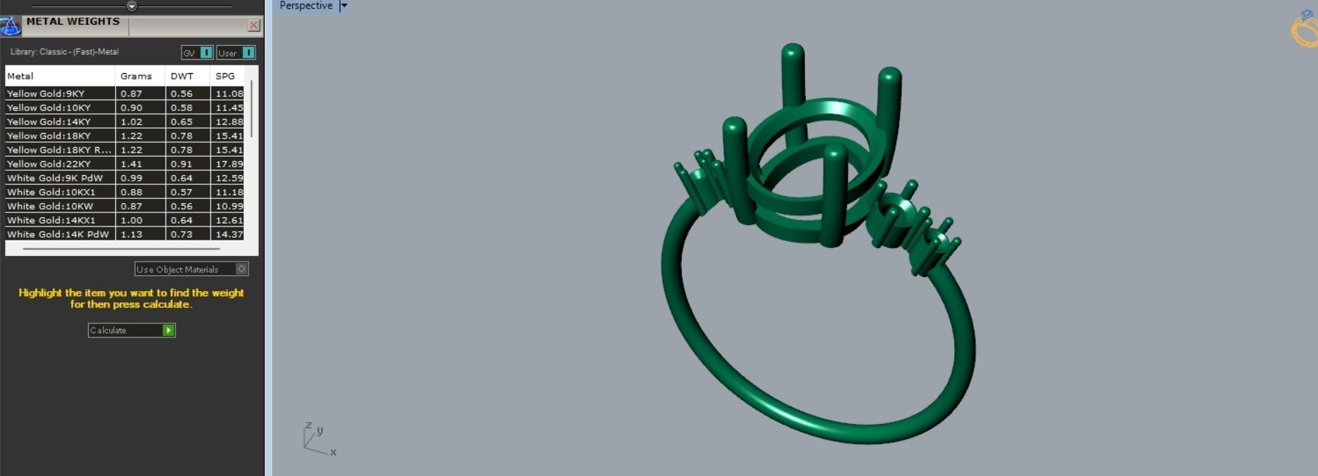 Solitaire Ring R 170 3D print model_4