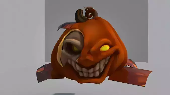 halloween pumpkin devil 3D model