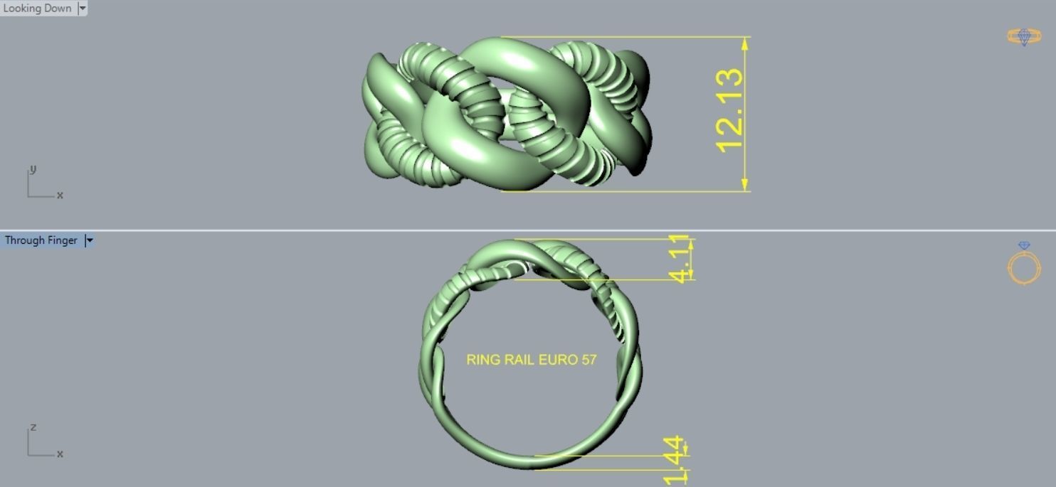 Chain Ring R 171 3D print model_3