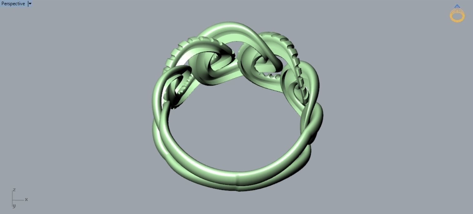 Chain Ring R 171 3D print model_6