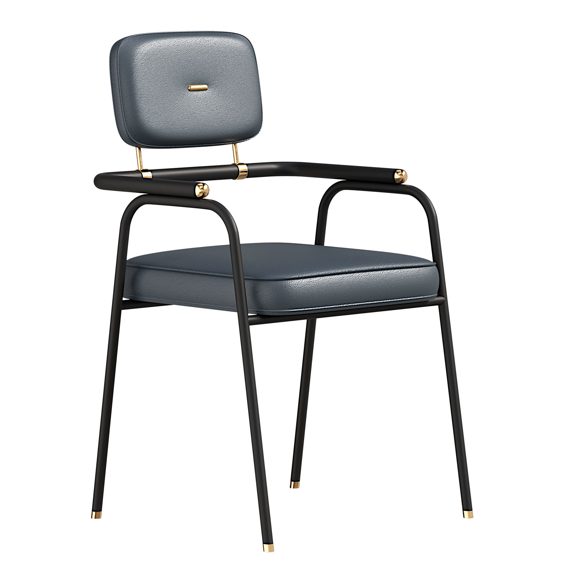 Dining table and chair by Mezzo 3D model_1