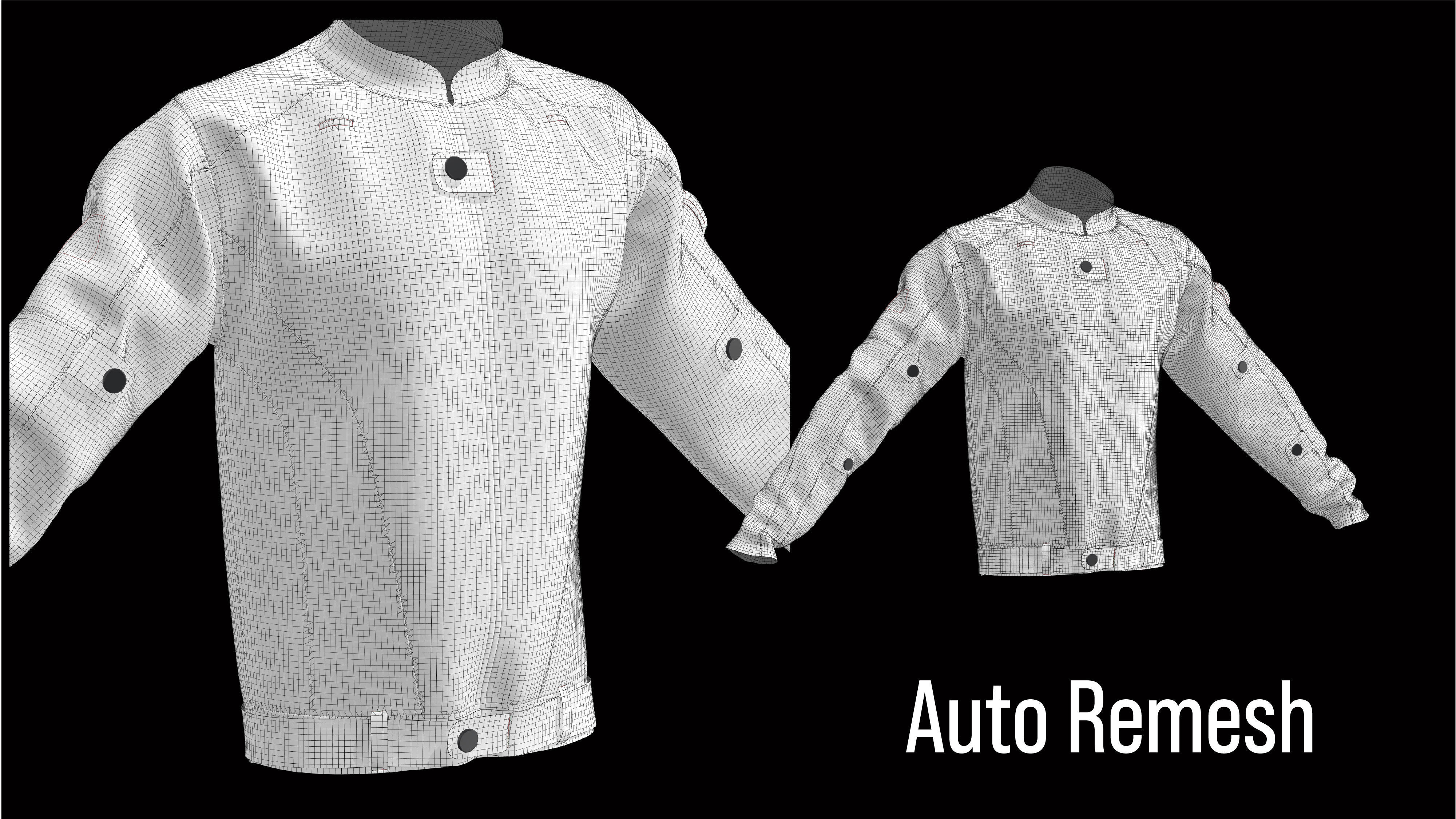 3D jacket clothes outfit 3D model_6